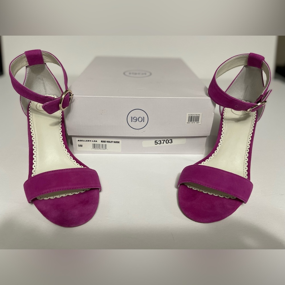 1901 Asellery-Lea Rose Violet Suede Heels 9